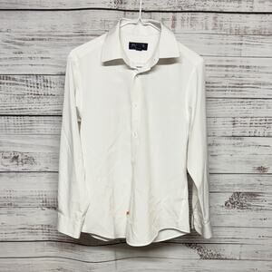 Jos A Bank Traveler Collection Boys Dress Shirt White Size 16